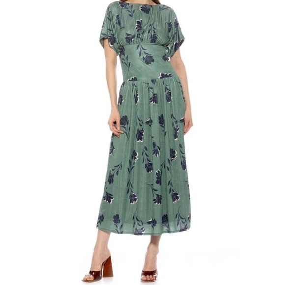 Alexa Admor New Floral Green Maxi Dress - Picture 4 of 4